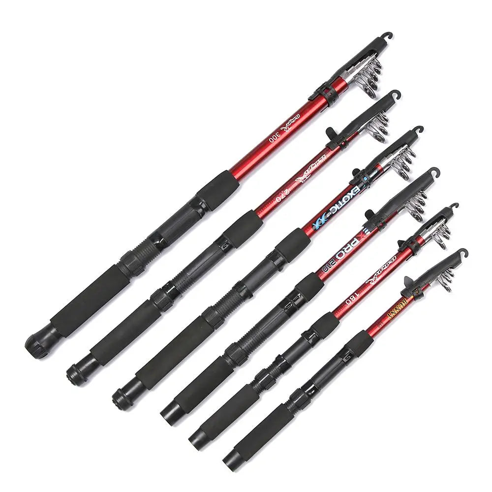 1.5-3.0m Fishing Tackle Tools Outdoor Fiberglass Sea Rod Telescopic Fishing Rod Pole