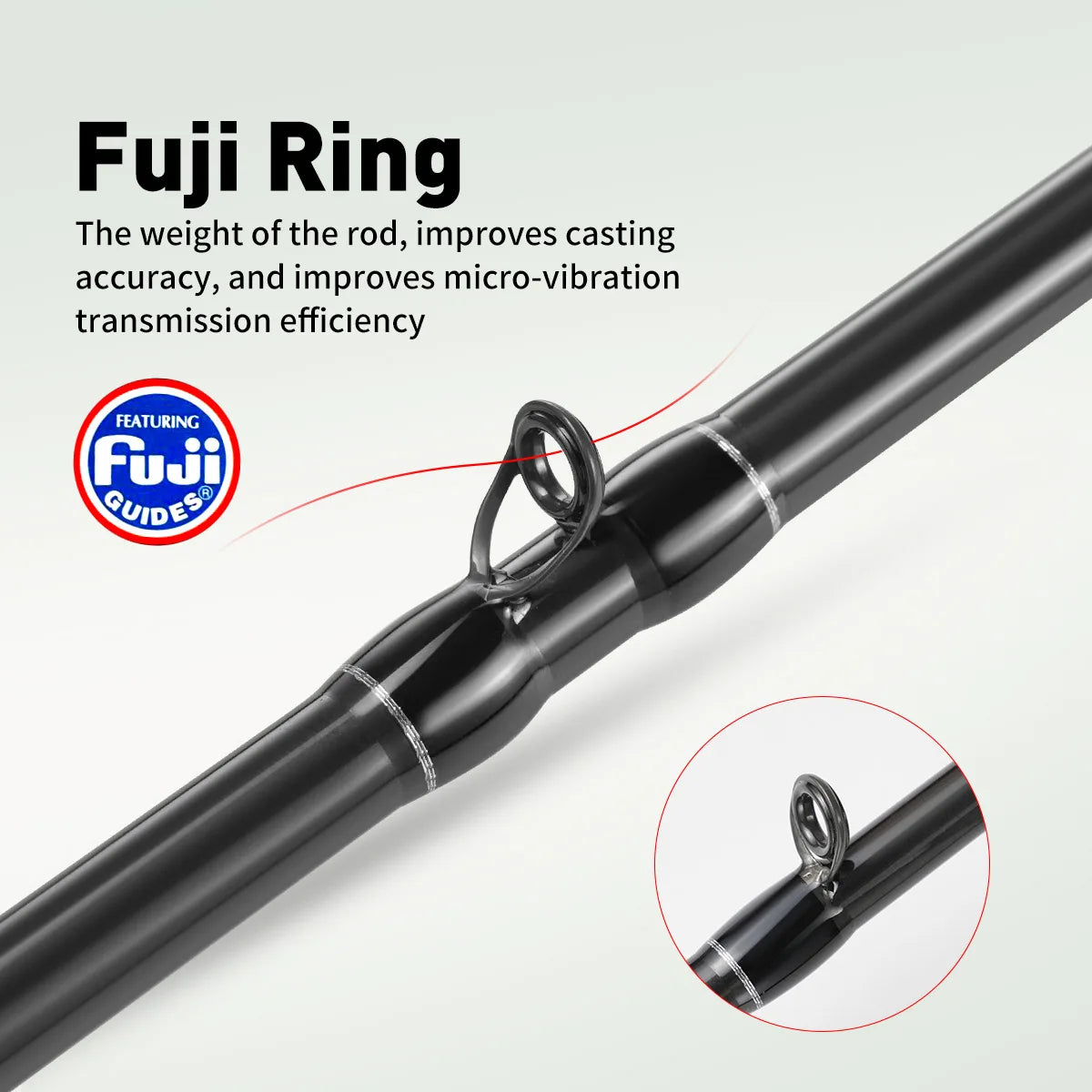 Sea Fishing Rod 175M MT Cuttlefish Rod Metal Tip Octopus Fishing rod with Fuji rings Hanchi Fishing rod light weight
