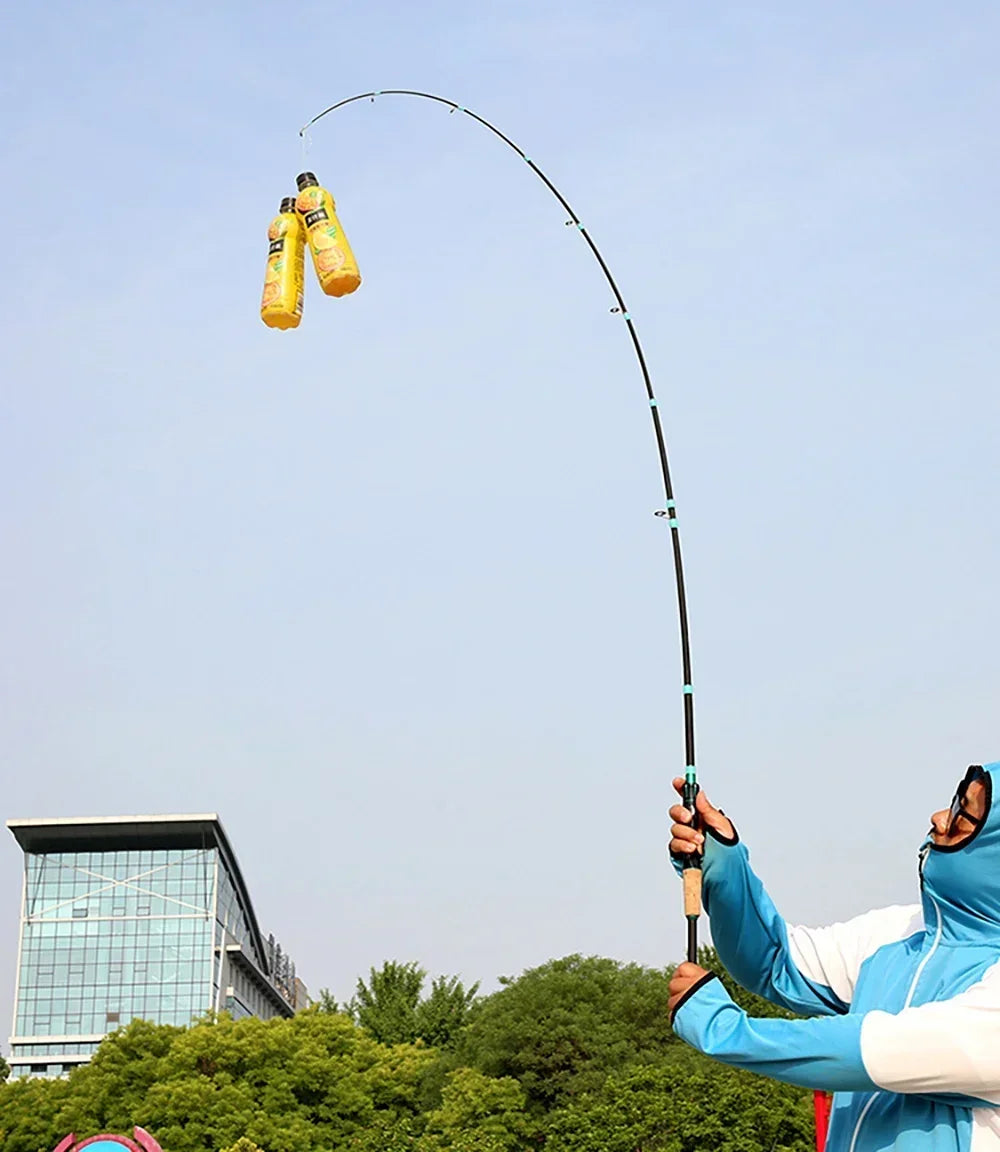 Casting Spinning Lure Fishing Rod Solid ML Tip 1.8/2.1m Ultralight Trout Jigging Pole 4/5 Sections Pesca