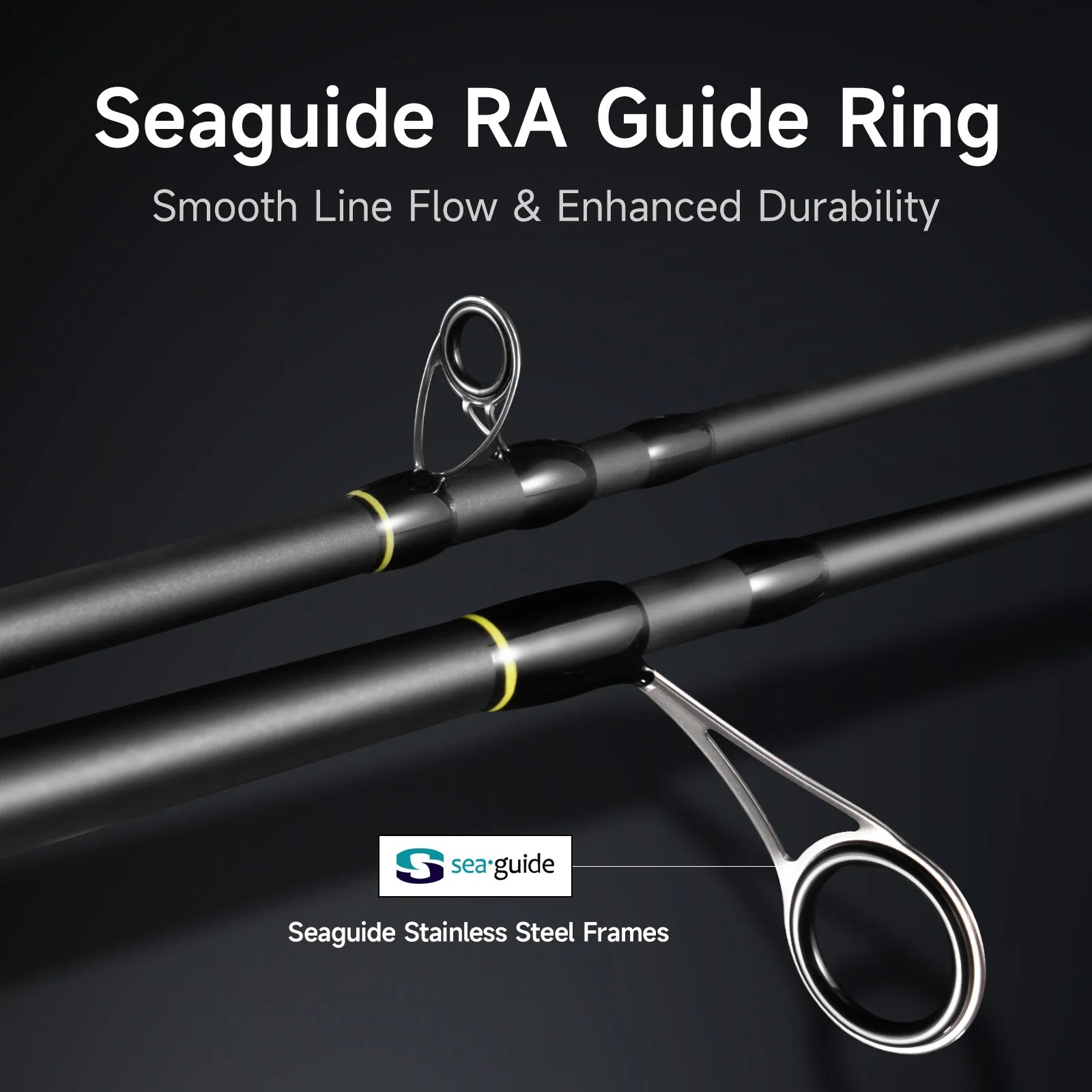 HANDING 40-43cm Travel Fishing Rod 5-6 Sections Seaguide Guide Ring Portable and Protective Rod for Trip Fast Action Fishing Rod