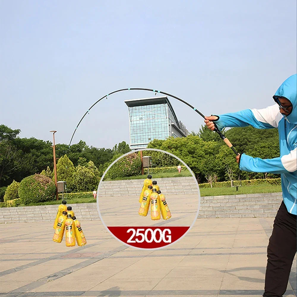 Casting Spinning Lure Fishing Rod Solid ML Tip 1.8/2.1m Ultralight Trout Jigging Pole 4/5 Sections Pesca