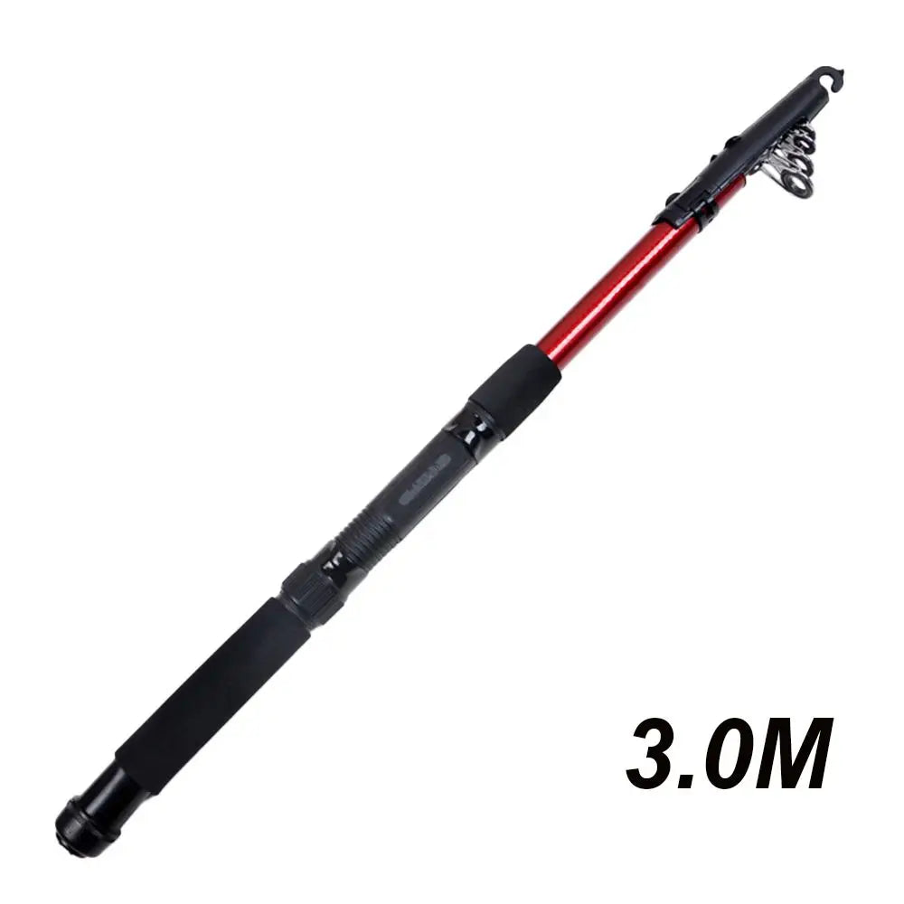 1.5-3.0m Fishing Tackle Tools Outdoor Fiberglass Sea Rod Telescopic Fishing Rod Pole